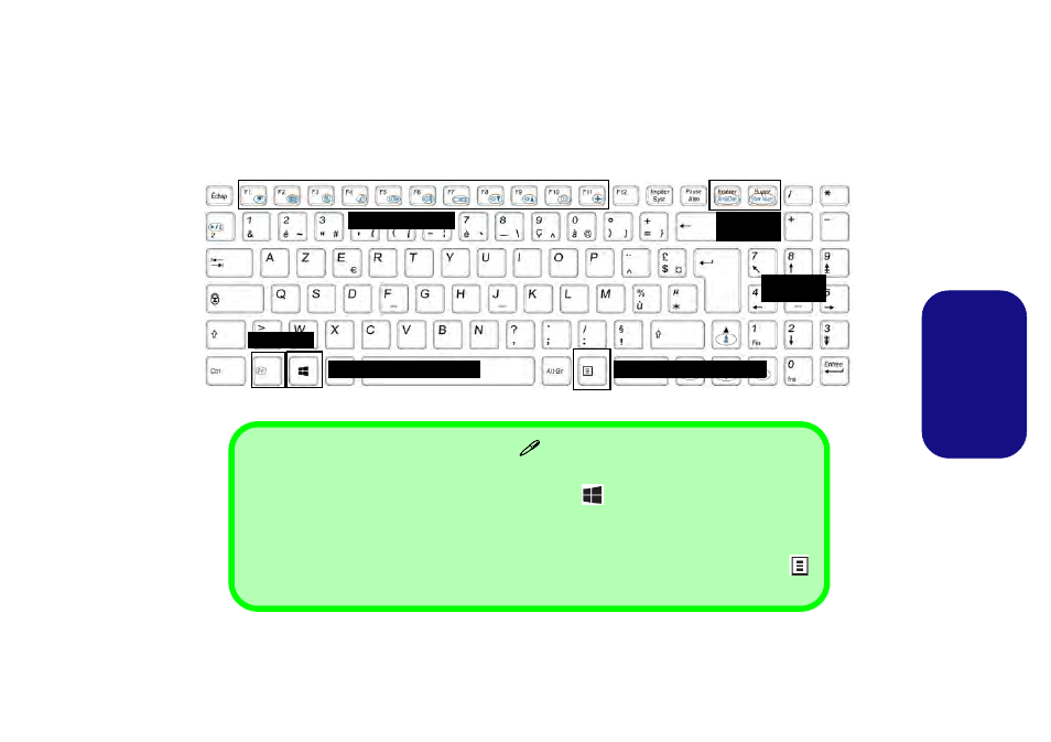 Clavier, Fr anç ais | Eurocom Electra User Manual | Page 55 / 114