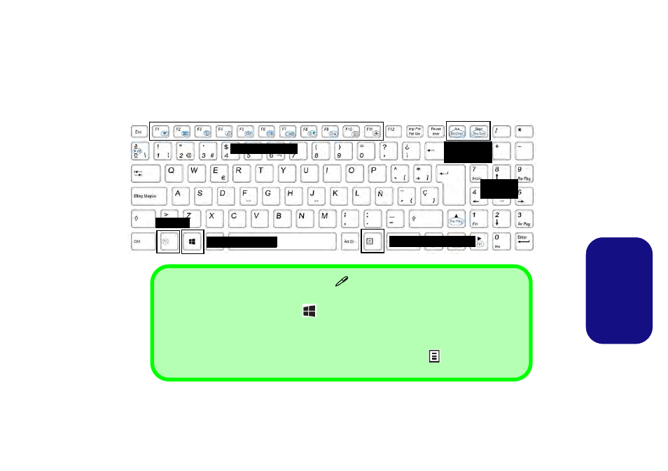 Teclado, Es pa ñol | Eurocom Electra User Manual | Page 77 / 114