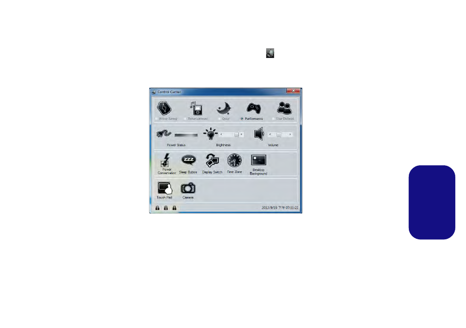 Control center (centro de control), Es pa ñol | Eurocom Electra User Manual | Page 79 / 114