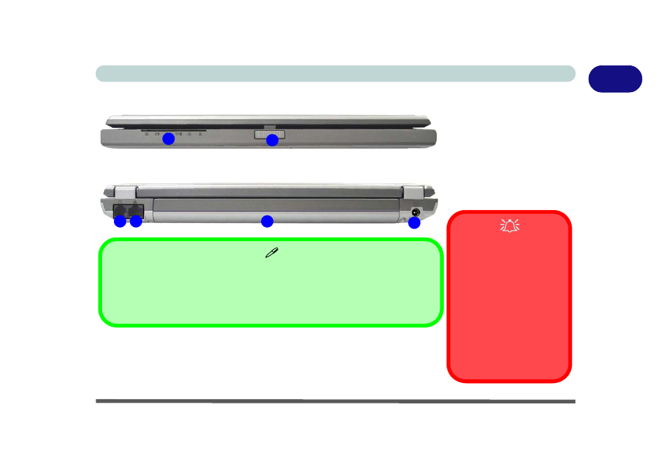 System map: front & rear views, System map: front & rear views -9 | Eurocom M620NC TITANIUM User Manual | Page 29 / 140