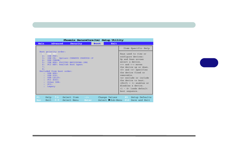 Boot menu, Boot menu -13, Bios utilities boot menu 5 - 13 | Figure 5 - 5 | Eurocom M720R GALAXY-X User Manual | Page 91 / 222