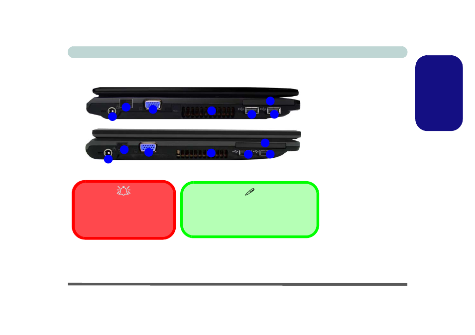 System map: left view, Engl ish | Eurocom M735T Puma User Manual | Page 21 / 226