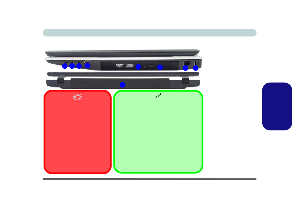 Carte du système : vues droite & arrière, Fr anç ais | Eurocom M76TU Mamba User Manual | Page 109 / 226