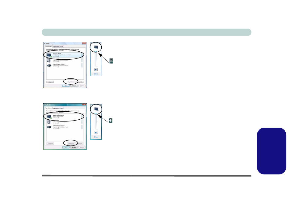 Note su hdmi, Italiano | Eurocom M76TU Mamba User Manual | Page 203 / 226