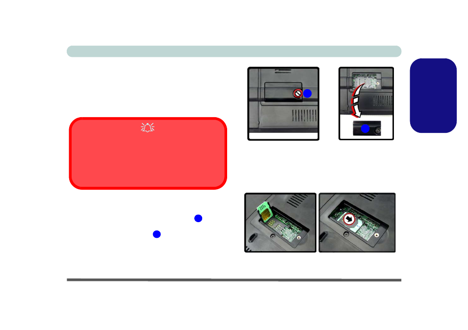 5g module, Engl ish | Eurocom M76TU Mamba User Manual | Page 35 / 226