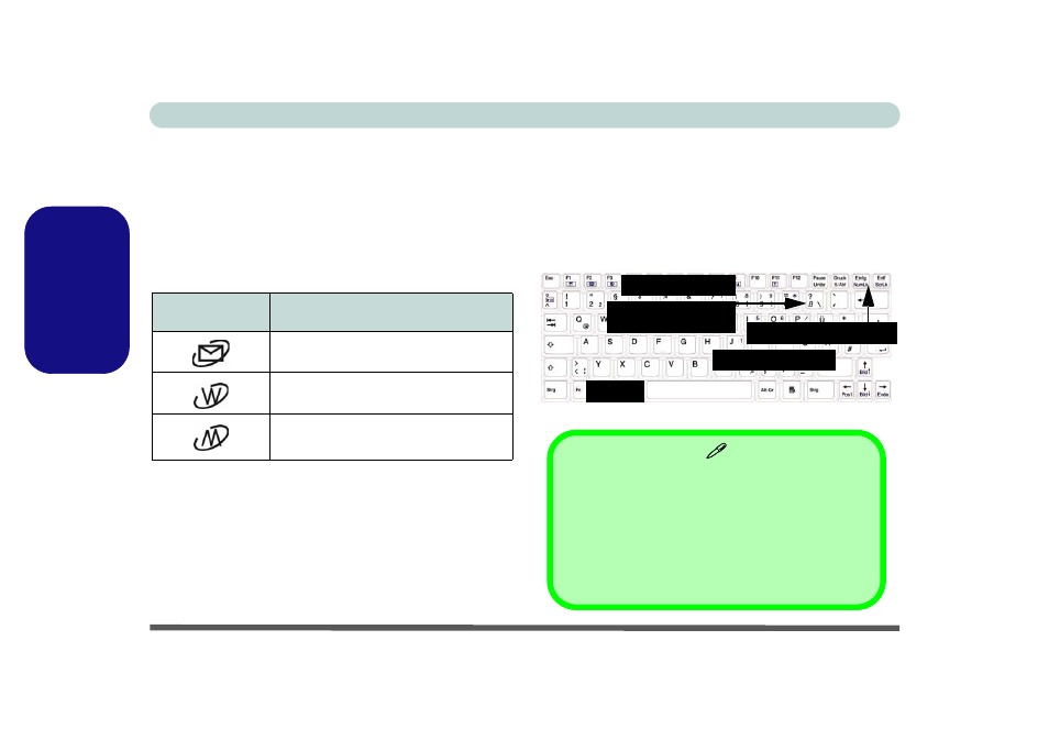 Hot-key-tasten & tastatur, Deutsch | Eurocom M76TU Mamba User Manual | Page 62 / 226