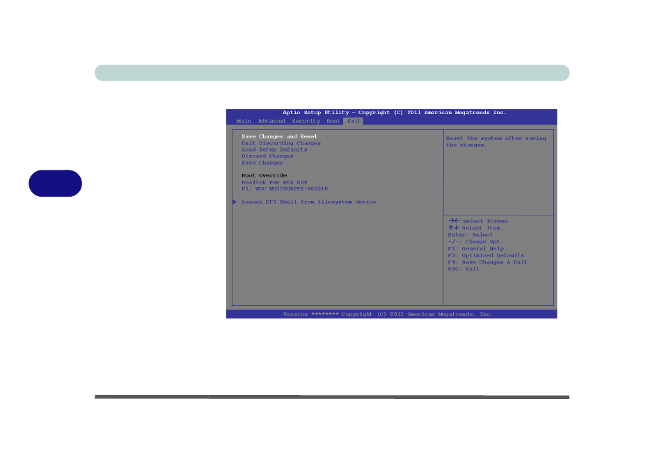 Exit menu, Exit menu -14 | Eurocom Monster User Manual | Page 100 / 222