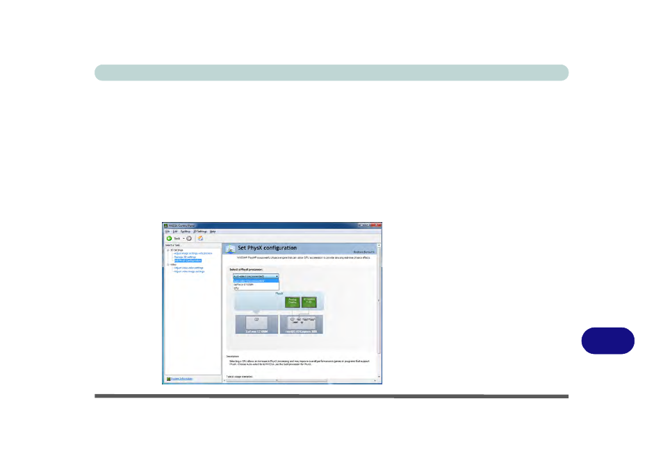 Set physx® configuration, Set physx, Configuration | Eurocom Monster User Manual | Page 211 / 222