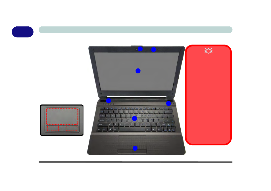 System map: lcd panel open, System map: lcd panel open -6 | Eurocom Monster User Manual | Page 34 / 222