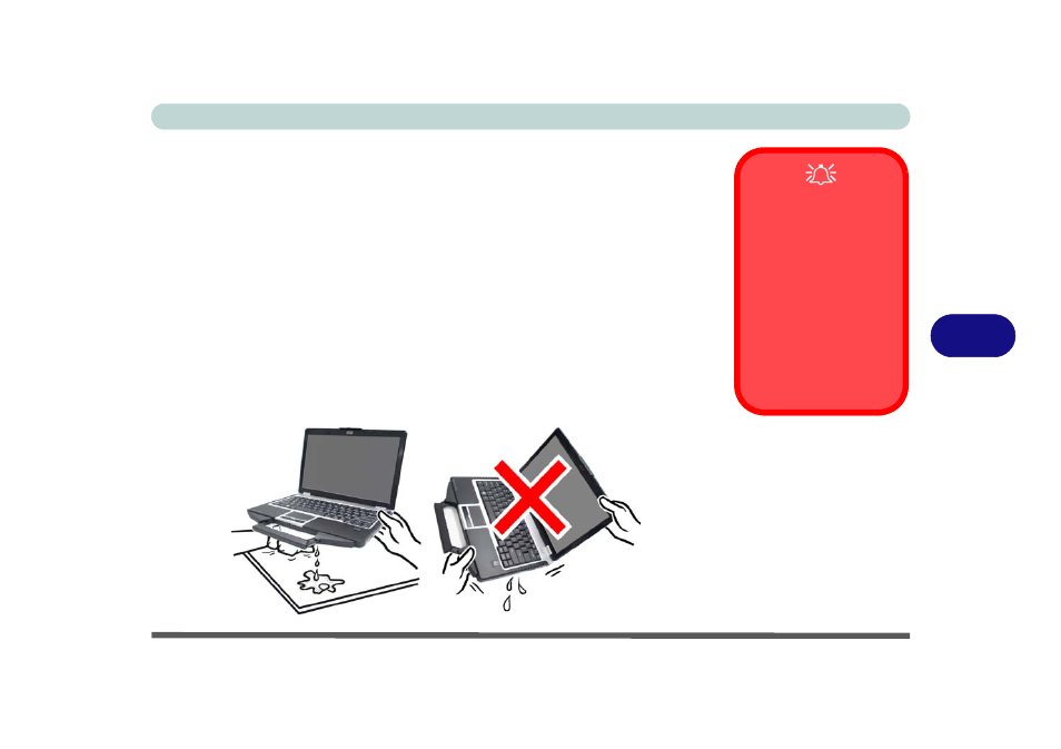 What to do if you spill liquid on the computer, What to do if you spill liquid on the computer -11, What to do if | Eurocom R130T ELEMENT User Manual | Page 103 / 274