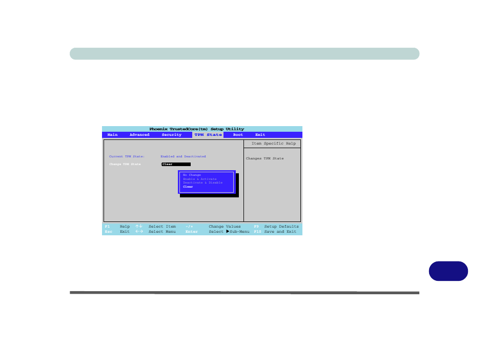 Initializing tpm, Dinitializing tpm, Figure d - 27 | Eurocom R130T ELEMENT User Manual | Page 251 / 274