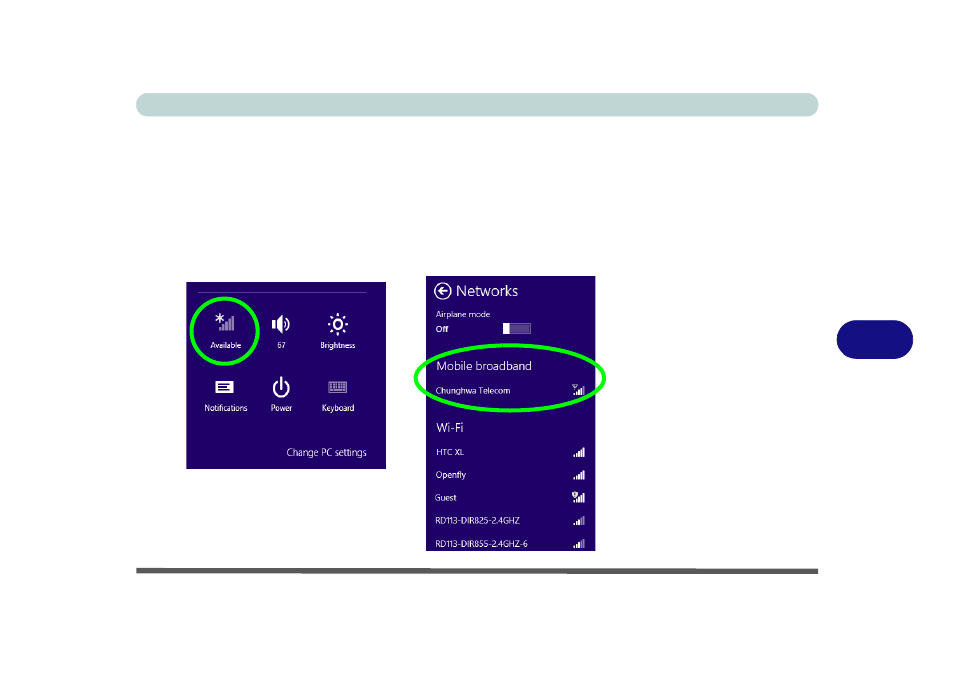3g configuration in windows 8, 3g configuration in windows 8 -77, 73g configuration in windows 8 | Eurocom Shark 2 User Manual | Page 223 / 292