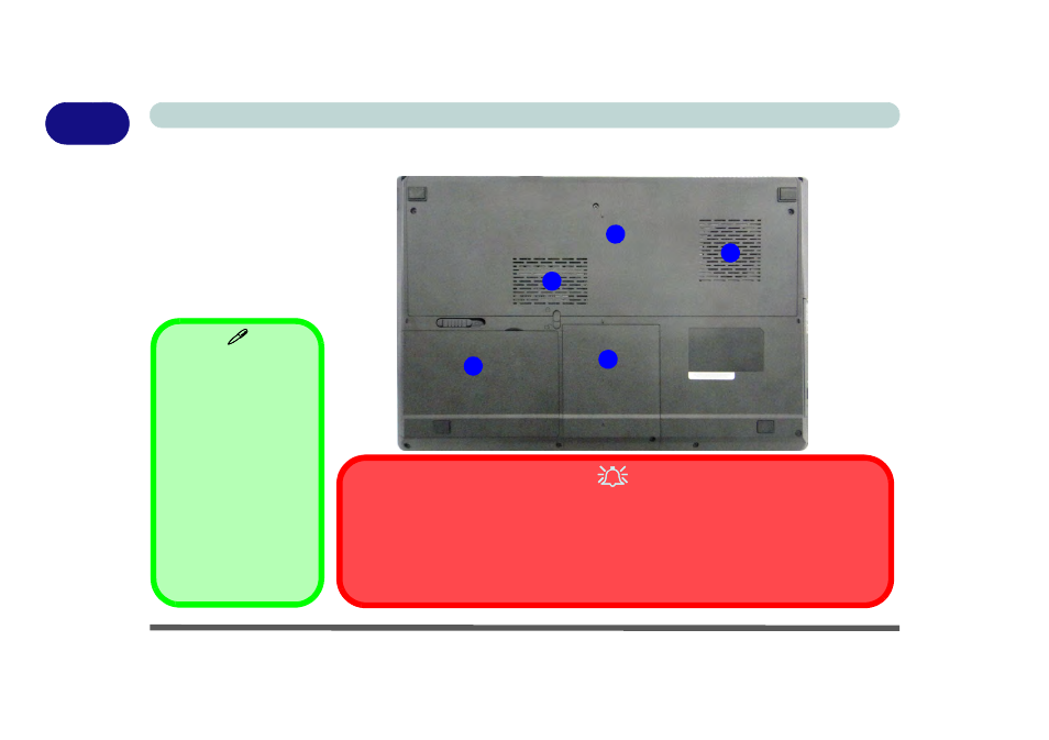 System map: bottom view - model a, System map: bottom view - model a -18 | Eurocom Shark 2 User Manual | Page 48 / 292