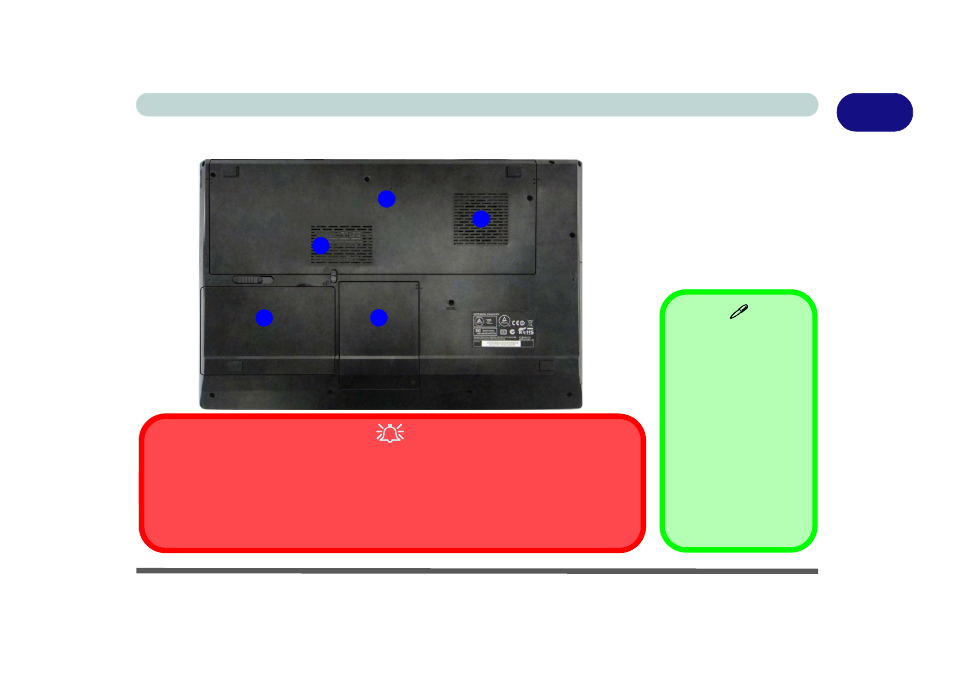 System map: bottom view - model b, System map: bottom view - model b -19 | Eurocom Shark 2 User Manual | Page 49 / 292