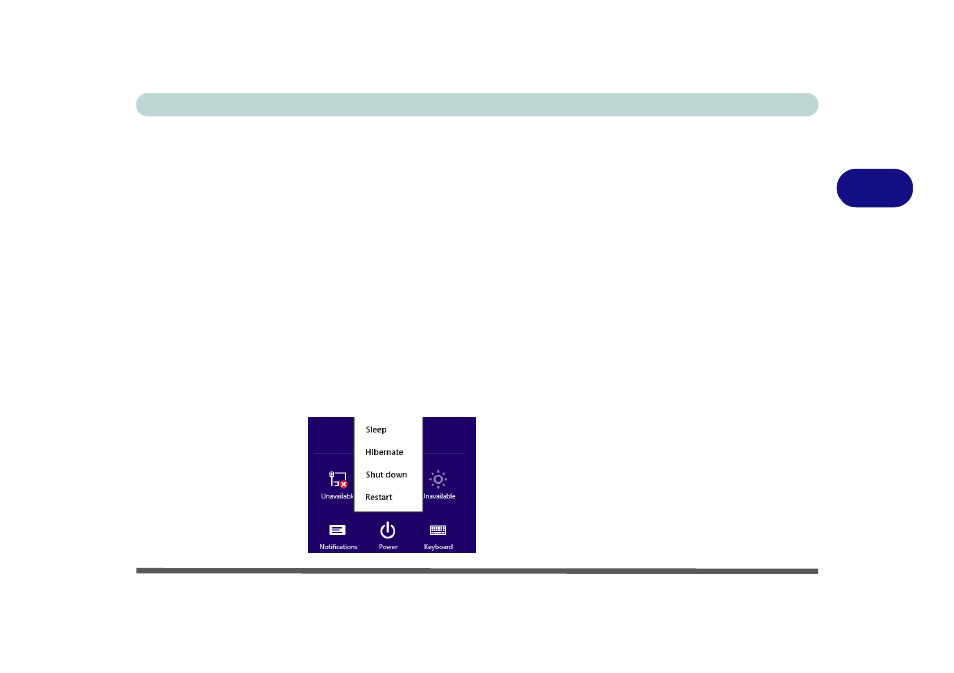Hibernate, Shut down, Hibernate -7 | Shut down -7 | Eurocom Shark 2 User Manual | Page 89 / 292