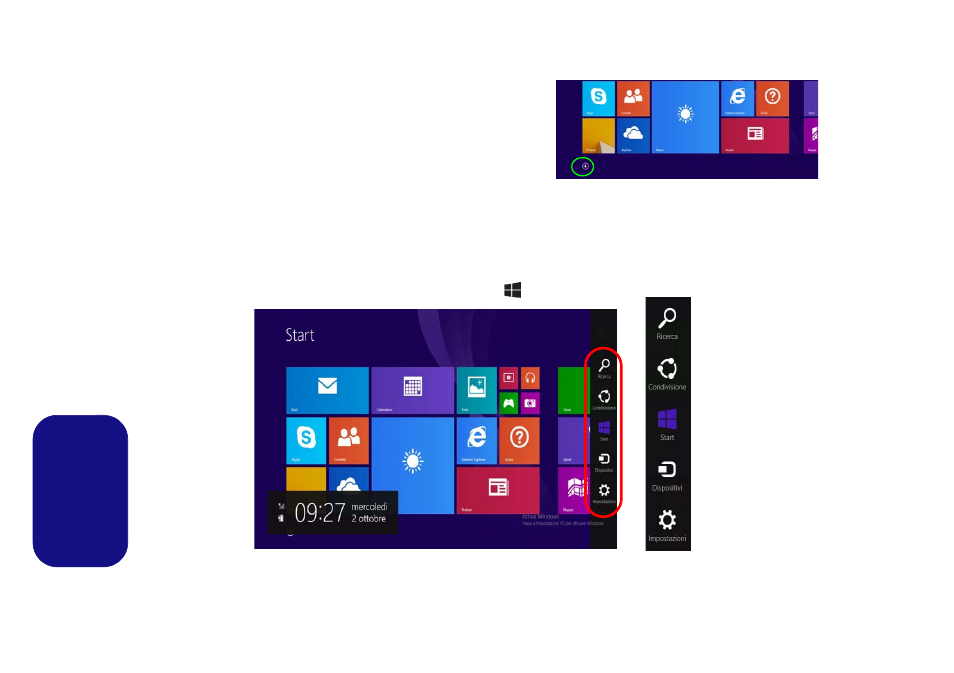 App & titoli, Charms bar, App & titoli charms bar | Eurocom Shark 3 User Manual | Page 146 / 156