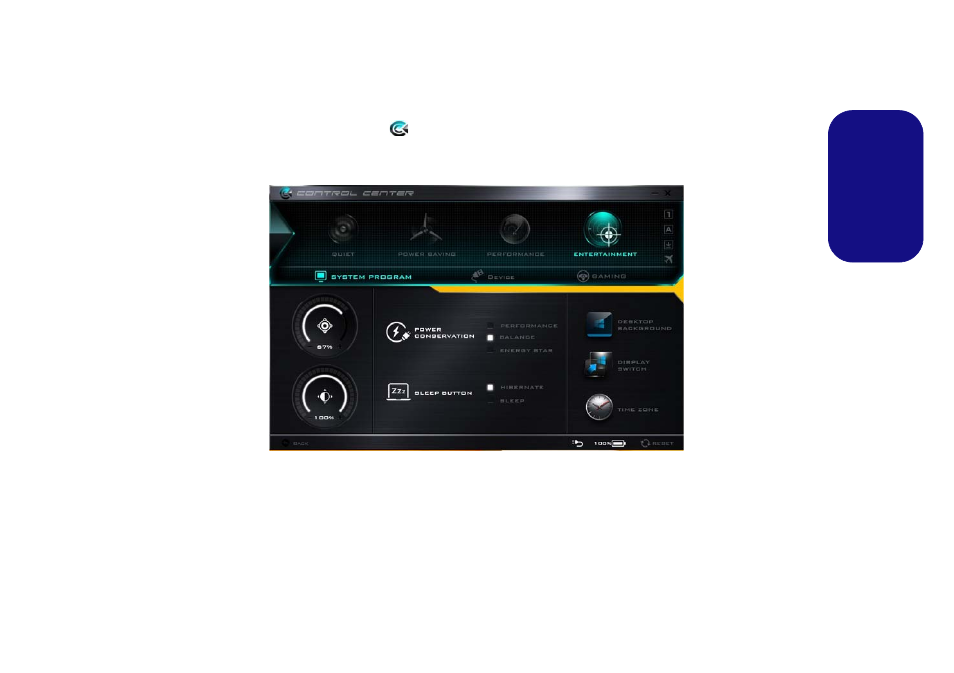 Control center | Eurocom Shark 3 User Manual | Page 19 / 156