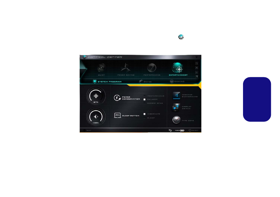 Control center (centre de contrôle) | Eurocom Shark 3 User Manual | Page 79 / 156