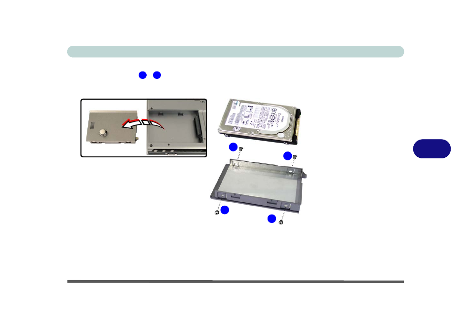 Figure 6 - 3 hdd removal | Eurocom T210C Convertible User Manual | Page 145 / 178