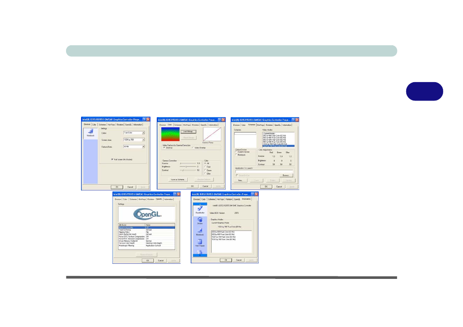Figure 3 - 5 intel graphics controller properties | Eurocom T210C Convertible User Manual | Page 79 / 178