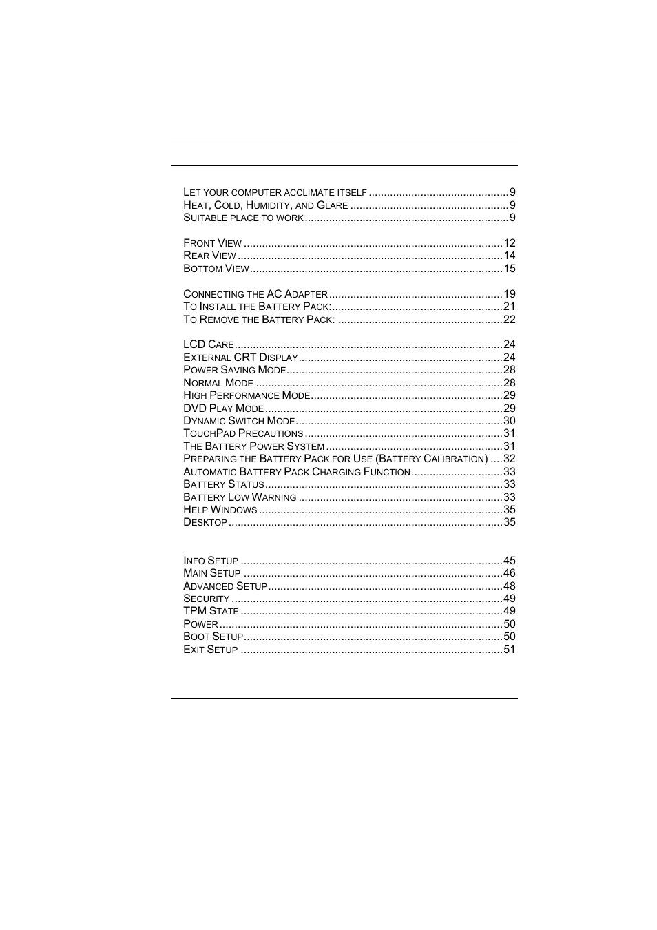 Eurocom T3 Contessa User Manual | Page 5 / 94