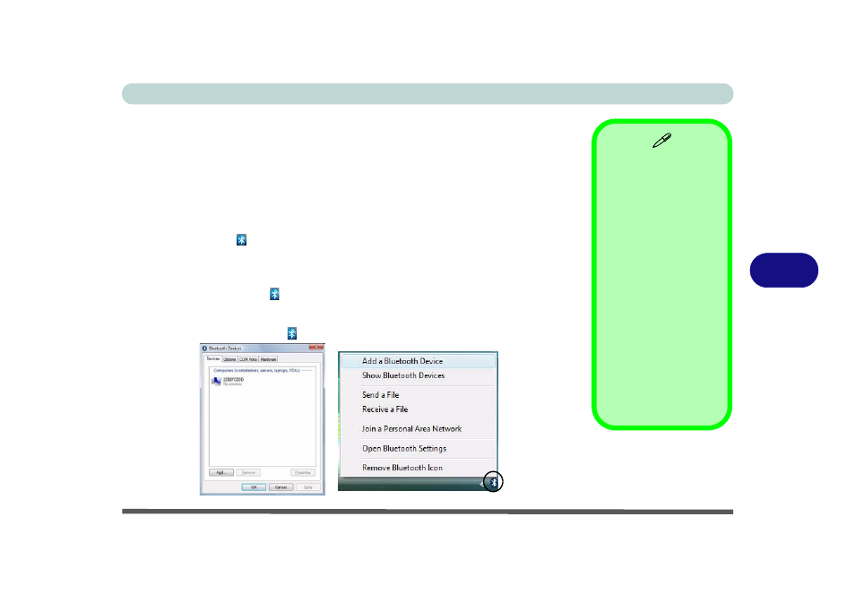 Bluetooth configuration in windows vista -3 | Eurocom T890M ELEMENT User Manual | Page 107 / 218