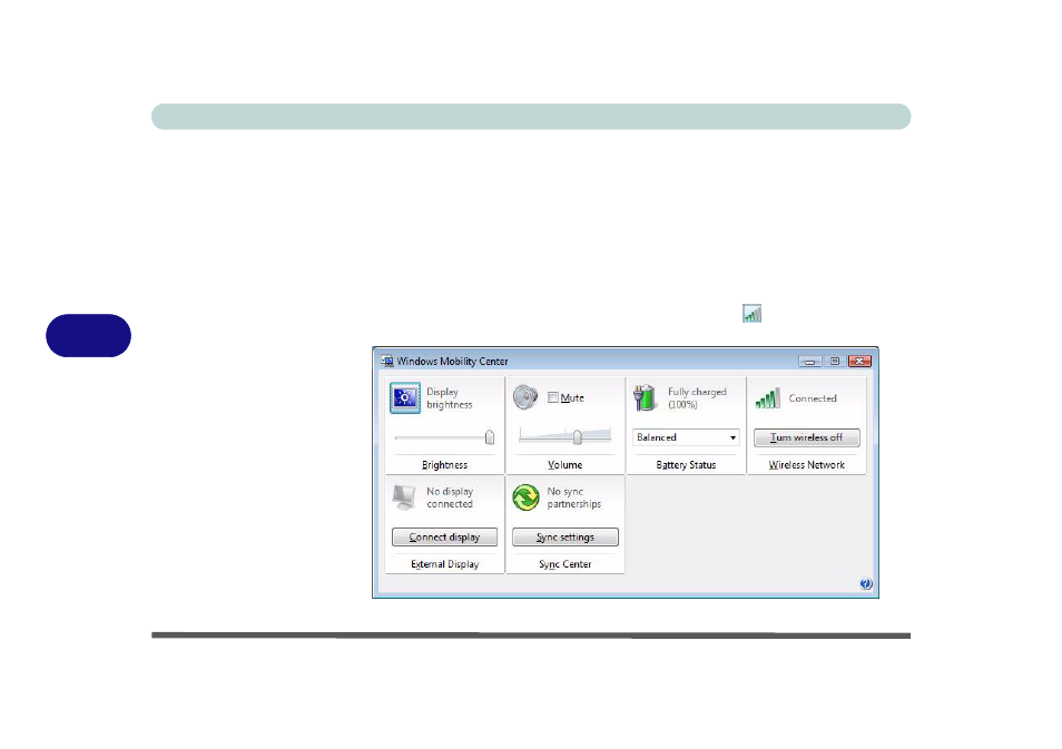 6windows mobility center | Eurocom T890M ELEMENT User Manual | Page 114 / 218