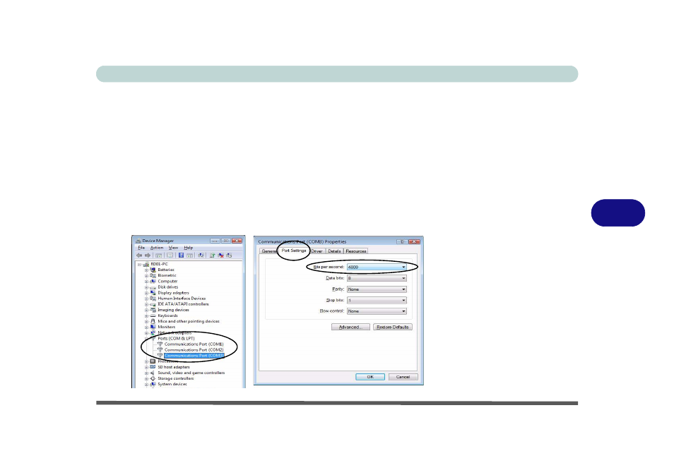 Configuring the com port for the gps module -23 | Eurocom T890M ELEMENT User Manual | Page 127 / 218