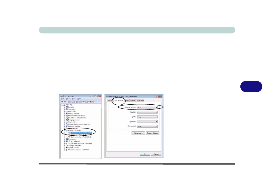Configuring the com port for the rfid reader -25 | Eurocom T890M ELEMENT User Manual | Page 129 / 218