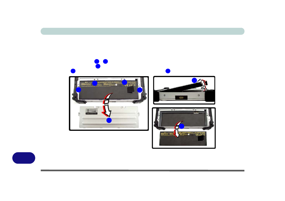 Removing the battery | Eurocom T890M ELEMENT User Manual | Page 188 / 218