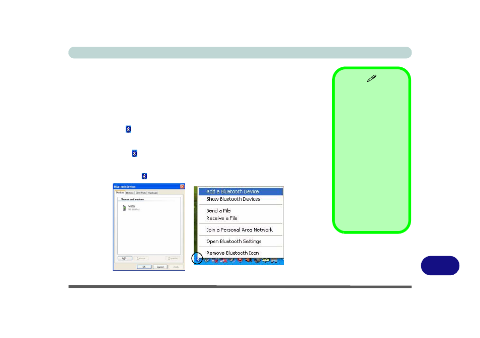 Bluetooth configuration in windows xp | Eurocom T890M ELEMENT User Manual | Page 197 / 218