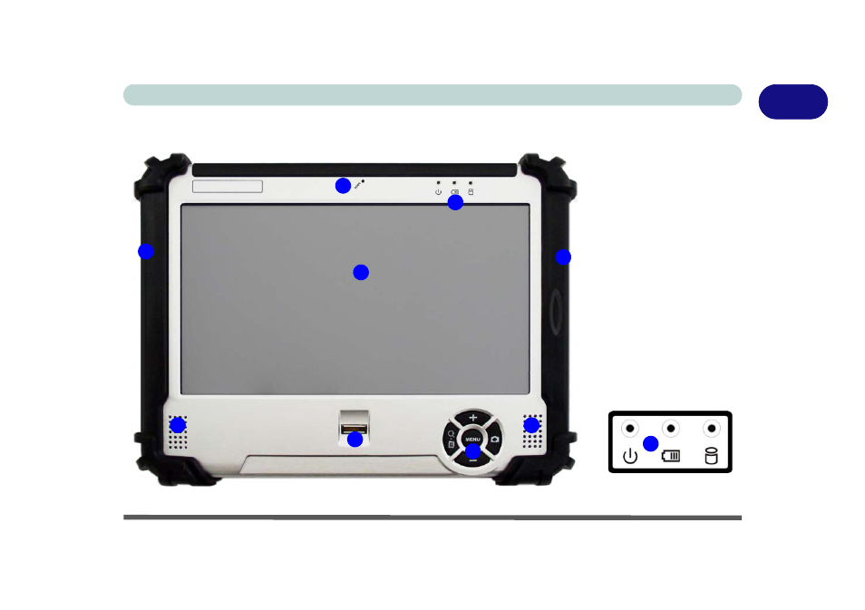 System map: lcd panel view - front, System map: lcd panel view - front -15 | Eurocom T890M ELEMENT User Manual | Page 35 / 218