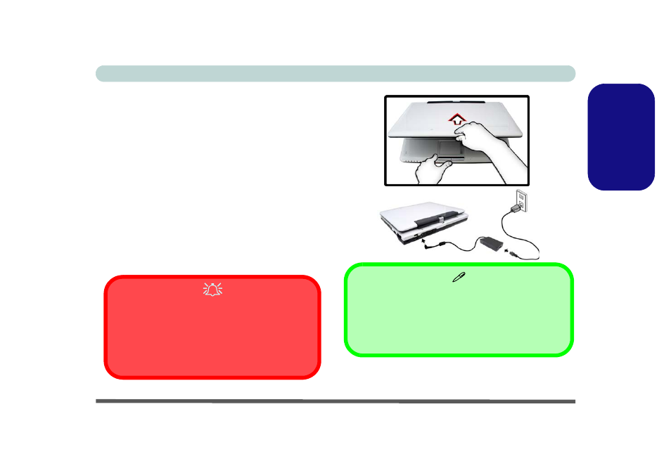 System startup, Engl ish | Eurocom TN12R Tablet User Manual | Page 13 / 226
