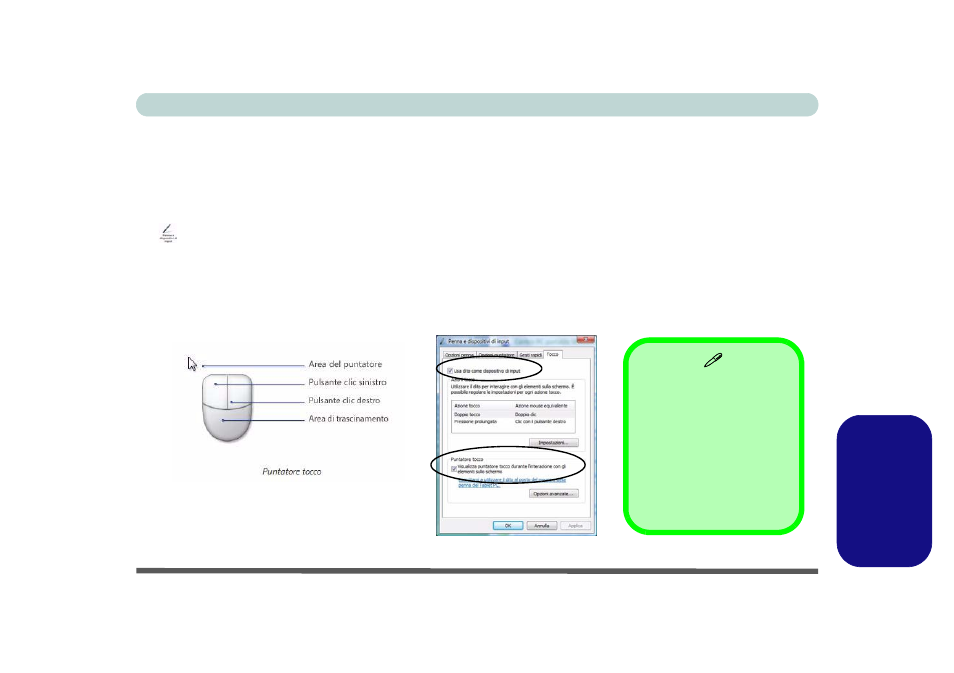 Immissione con la stilo, Italiano immissione con la stilo | Eurocom TN12R Tablet User Manual | Page 193 / 226