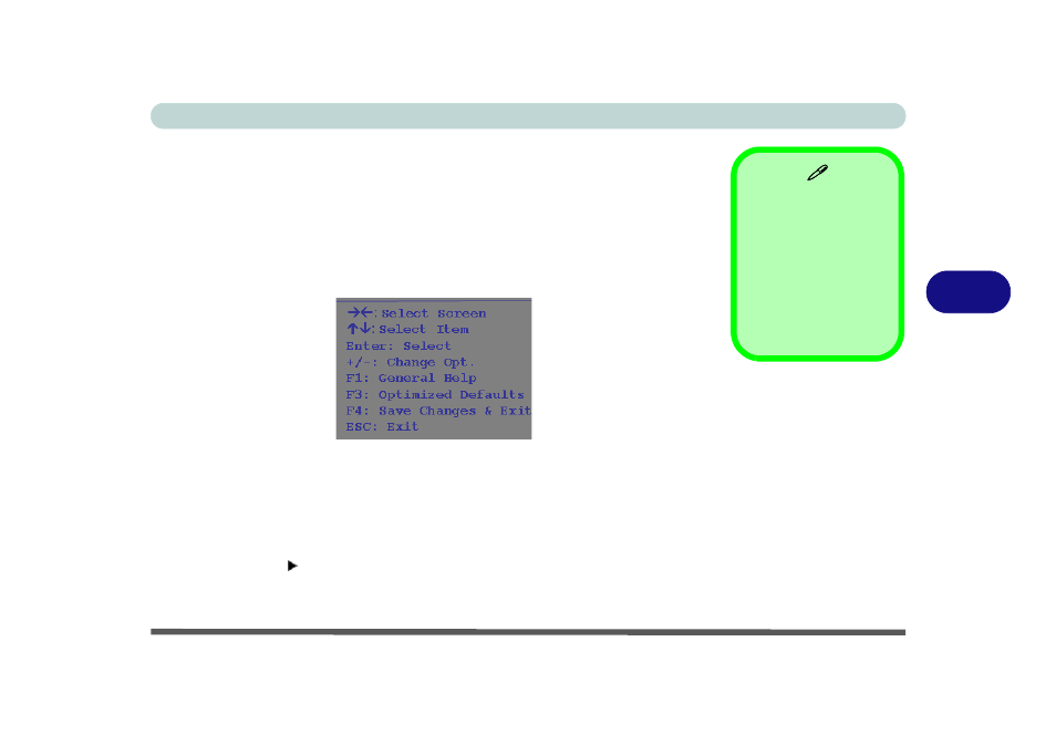 Setup screens, Setup screens -5 | Eurocom W150ER FOX 4.0 User Manual | Page 107 / 292