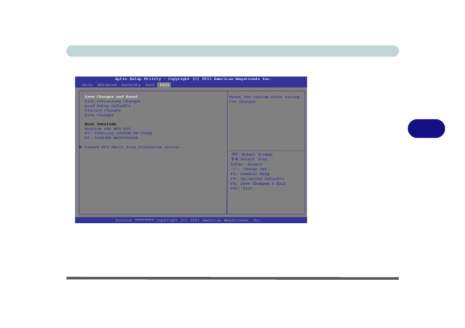 Exit menu, Exit menu -15 | Eurocom W150ER FOX 4.0 User Manual | Page 117 / 292