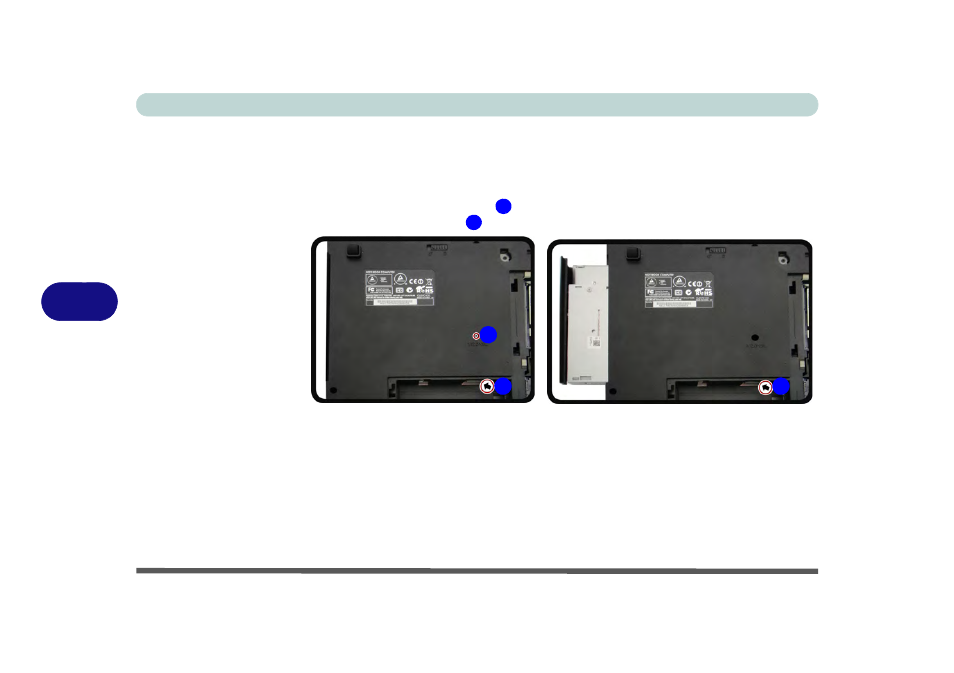 Removing the optical device for model b computers | Eurocom W150ER FOX 4.0 User Manual | Page 134 / 292