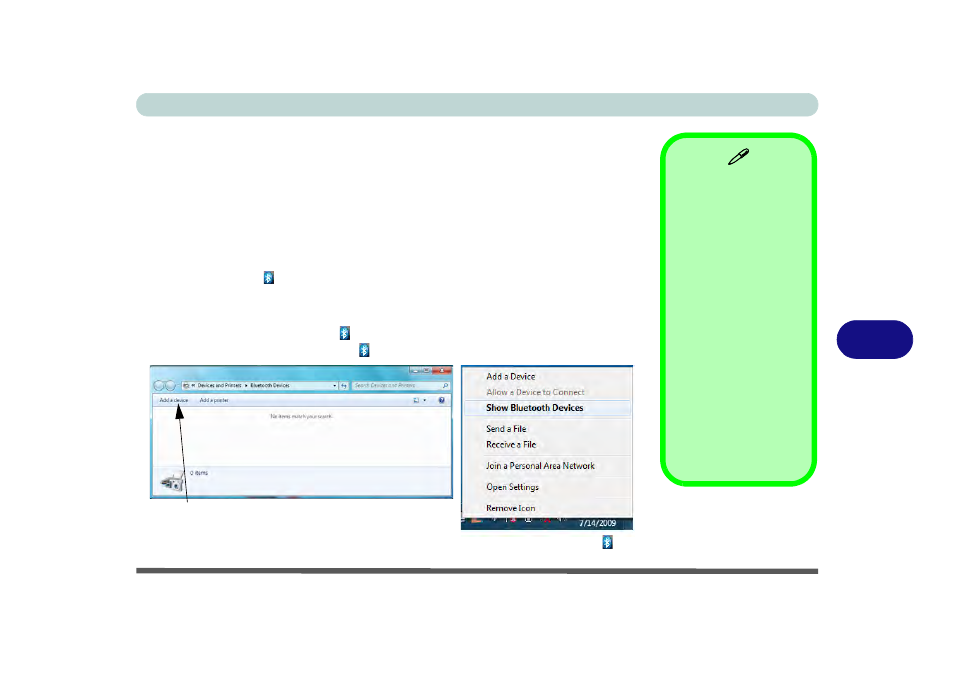 Standard bluetooth configuration in windows 7, Standard bluetooth configuration in windows 7 -59 | Eurocom W150ER FOX 4.0 User Manual | Page 197 / 292