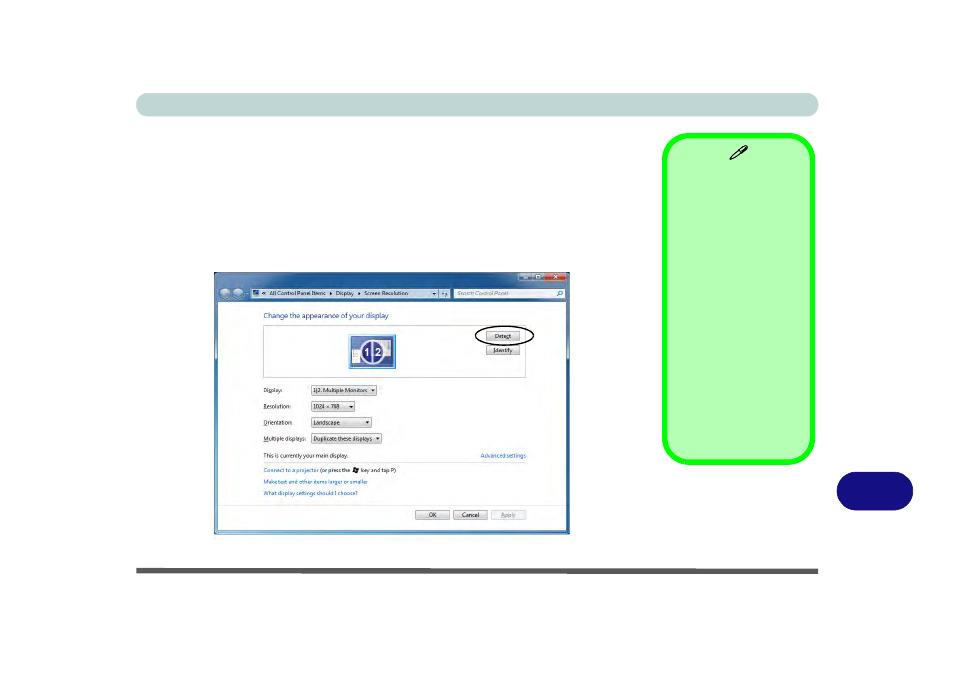 Configuring an external display in windows 7 | Eurocom W150ER FOX 4.0 User Manual | Page 273 / 292