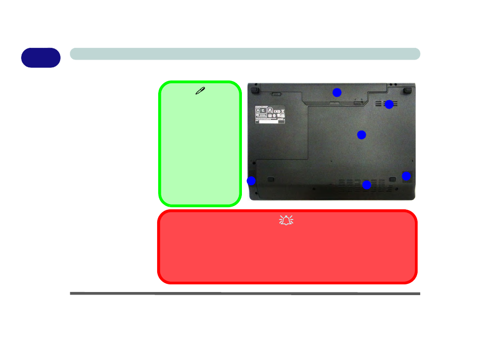 System map: bottom view - model a, System map: bottom view - model a -18 | Eurocom W150ER FOX 4.0 User Manual | Page 48 / 292