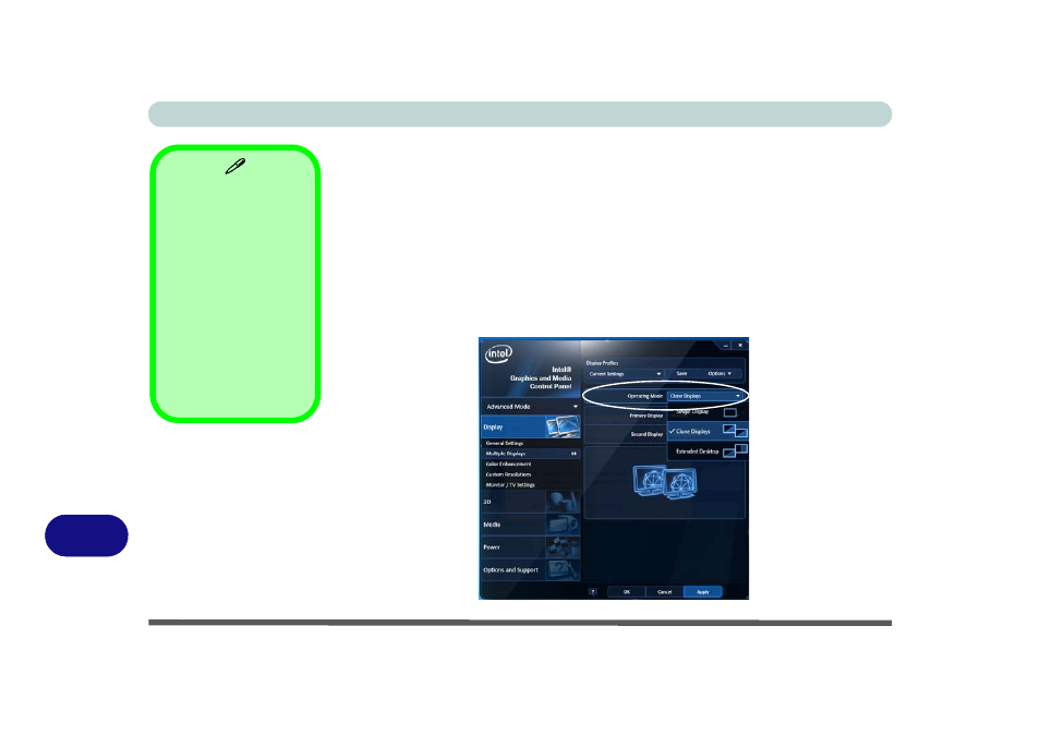 Attaching other displays, Attaching other displays” on | Eurocom W3x0ET Shark User Manual | Page 246 / 268