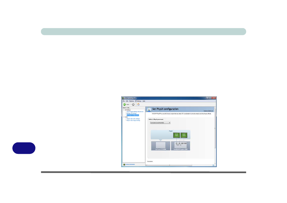 Set physx® configuration, Set physx, Configuration | Eurocom W3x0ET Shark User Manual | Page 258 / 268