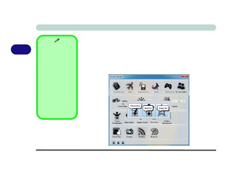 Power conservation modes, Power conservation modes -10, 3power conservation modes | Eurocom W3x0ET Shark User Manual | Page 82 / 268