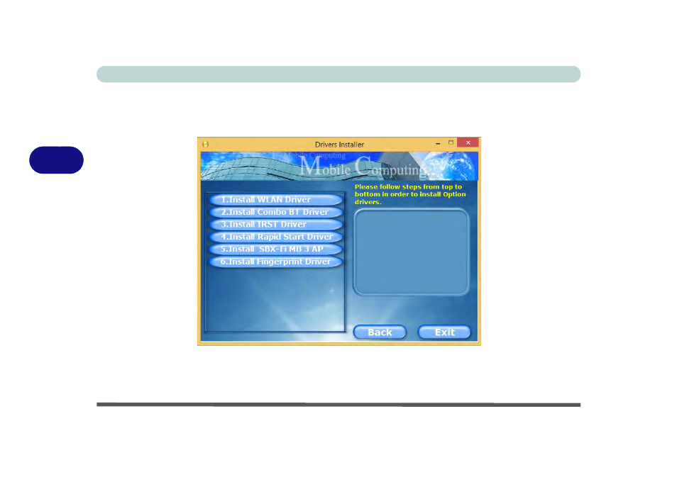 Optional drivers, Optional drivers -10 | Eurocom M5 Pro User Manual | Page 116 / 298
