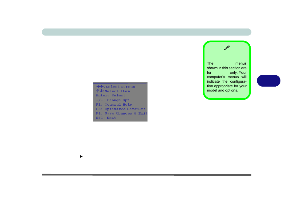 Setup screens, Setup screens -5, 5setup screens | Eurocom M5 Pro User Manual | Page 121 / 298