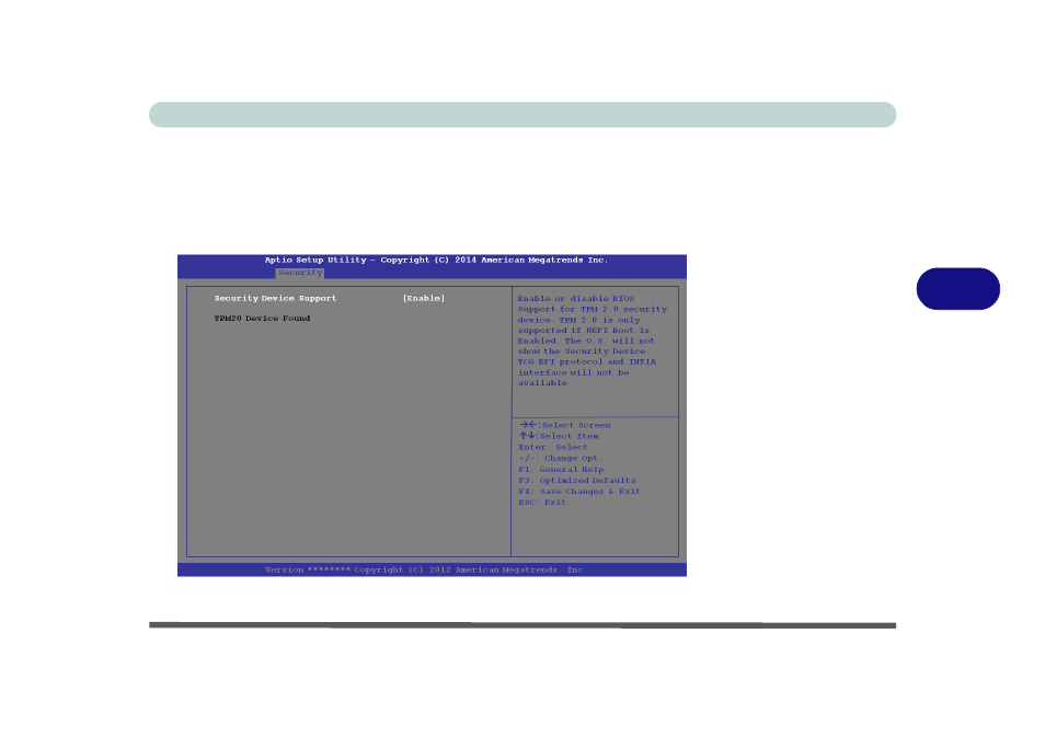 Tpm configuration (security menu), Tpm configuration (security menu) -15 | Eurocom M5 Pro User Manual | Page 131 / 298