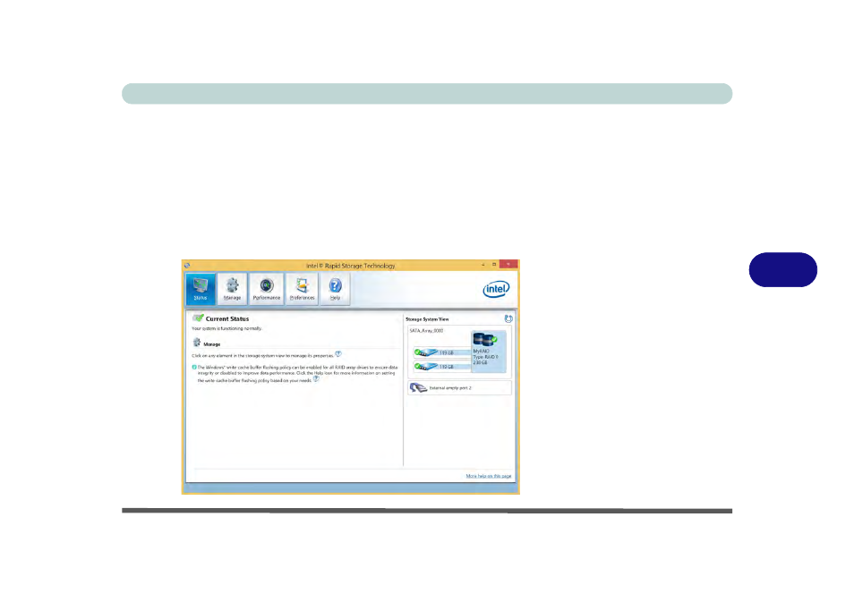 Intel® rapid storage technology for raid systems | Eurocom M5 Pro User Manual | Page 165 / 298
