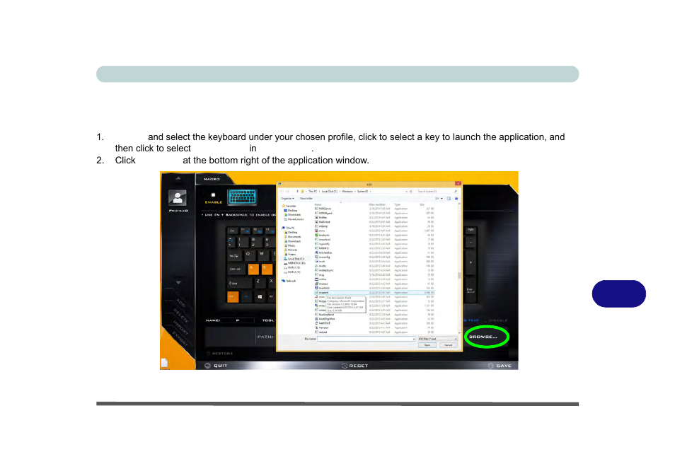 Keyboard settings - launch app | Eurocom M5 Pro User Manual | Page 247 / 298
