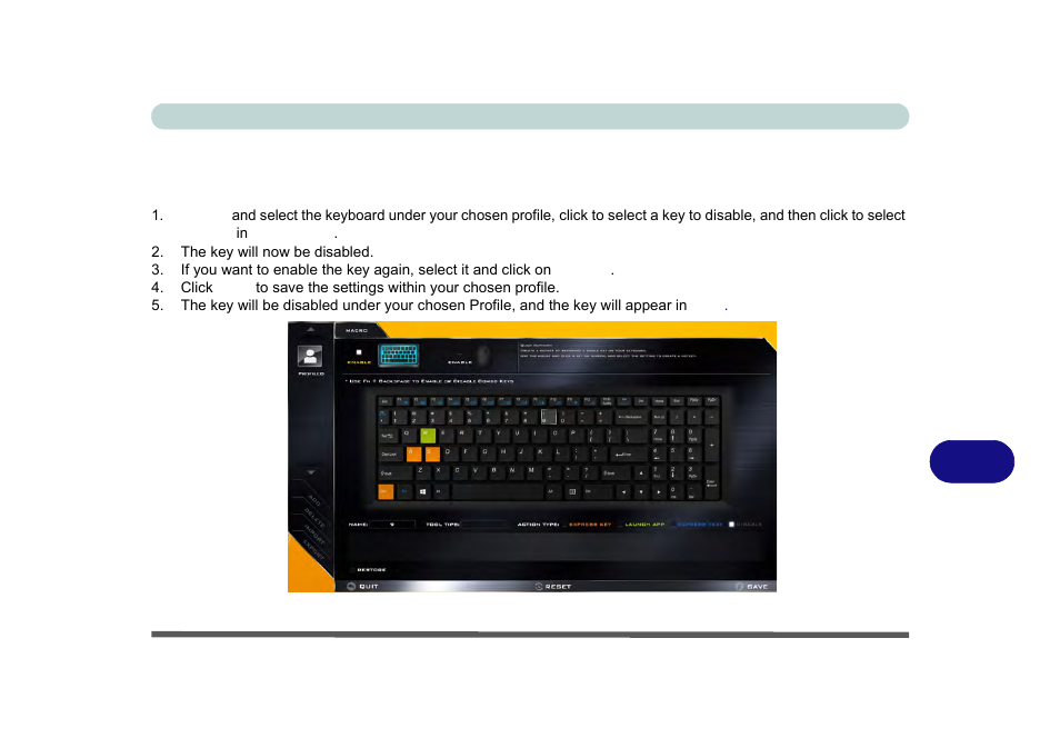Keyboard settings - disable | Eurocom M5 Pro User Manual | Page 251 / 298