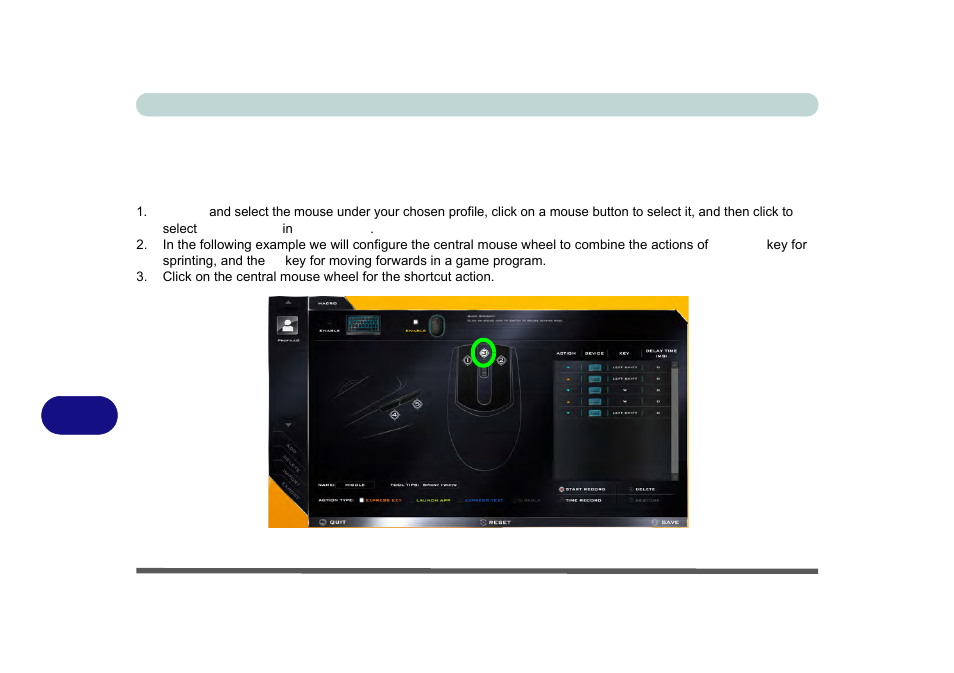 Mouse settings - express key | Eurocom M5 Pro User Manual | Page 252 / 298